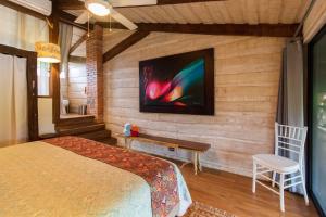TV a/nebo společenská místnost v ubytování Latica Lodge