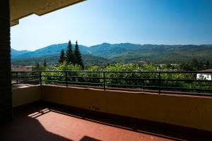 Widok na góry z tego hotelu