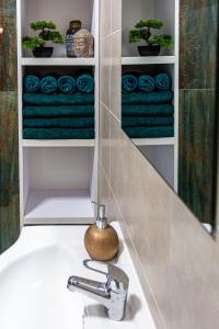 Phòng tắm tại Unique Hotel Apartments Rond Vechi