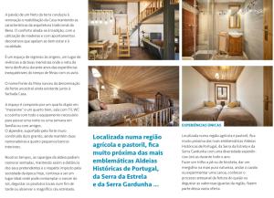 a collage of photos of a bedroom and a living room at Casa Fonte da Mina in Fund�o