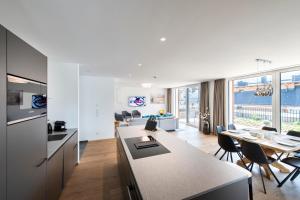TV a/nebo společenská místnost v ubytování MANNI village - lifestyle apartments