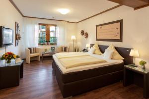 Postel nebo postele na pokoji v ubytování Hotel Mutter-Bahr