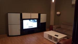 Televízia a/alebo spoločenská miestnosť v ubytovaní apartament + 9 fotografií
