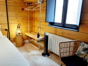 a bedroom with a bed and a desk in a room at Hostal Erasmus by gaiarooms in Salamanca