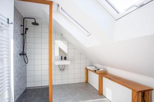 Uma casa de banho em Apartmány na Mikulášském náměstí