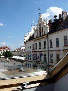 a view from a window of a building at Trend Apartment Old Market Rzeszów in Rzeszów