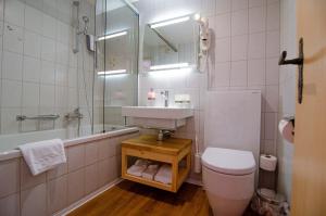 Koupelna v ubytování Hotel Blumental