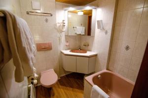 Koupelna v ubytování Hotel Blumental