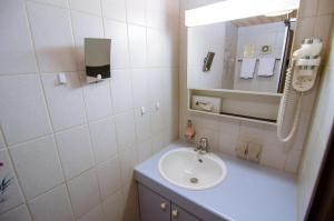 Koupelna v ubytování Hotel Blumental