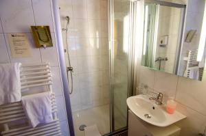 Koupelna v ubytování Hotel Blumental