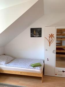 Posteľ alebo postele v izbe v ubytovaní apartment