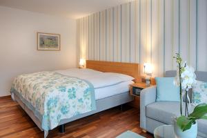 Postel nebo postele na pokoji v ubytování Hotel Löwen