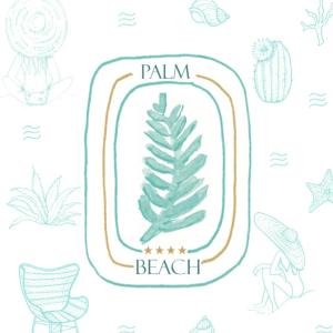 a drawing of a pineapple on a beach at Palm Beach in Ajaccio