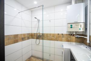 Kúpeľňa v ubytovaní Budapest Kálvin Apartman 2020 + 17 fotografií