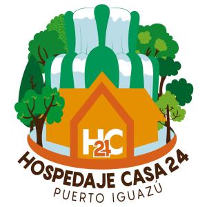 een logo voor hospedia casa puerto iguana bij Casa 24 Puerto Iguazu in Puerto Iguazú