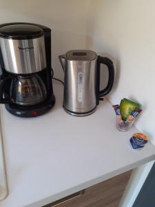 a coffee maker sitting on top of a counter at Studio les trois chemins in Cucugnan