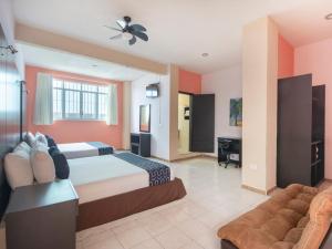 Χώρος καθιστικού στο Hotel Spa Shalam