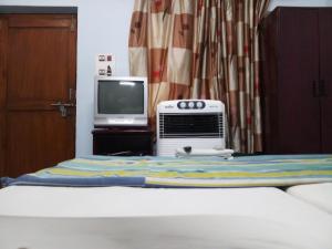 En tv och/eller ett underhållningssystem på Mrignayani