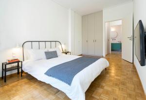 Voodi või voodid majutusasutuse Your Perfect Relaxing Eclectic Gateway In Athens toas