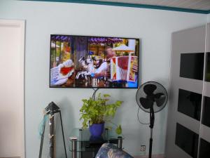 TV a/nebo společenská místnost v ubytování Gästezimmer in Aspach