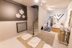 Postel nebo postele na pokoji v ubytování Oikion Meteora Home 1