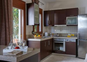 Кухня или мини-кухня в Okeanides Villas
