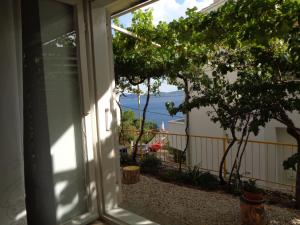 a window view of the ocean from a house at APARTMAN ZORAN MARUSIC in Marusici 