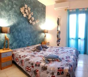 Ένα ή περισσότερα κρεβάτια σε δωμάτιο στο Villa Panamàr
