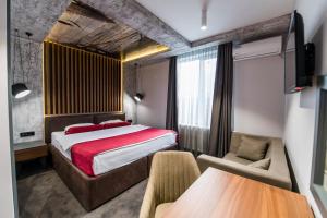 Hotel Bavka房間的床