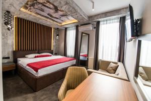 Hotel Bavka房間的床