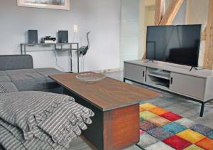 TV a/nebo společenská místnost v ubytování Altstadt Ferienwohnung Erfurt