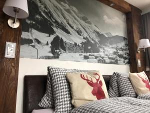 Posezení v ubytování Mountain Lodge Sedrun