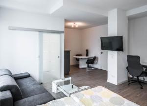 TV a/nebo společenská místnost v ubytování Central Apartments Aalen