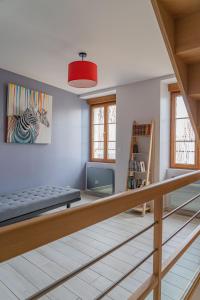 Ένα ή περισσότερα κρεβάτια σε δωμάτιο στο Residence Le Silex