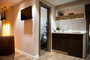 Μια τηλεόραση ή/και κέντρο ψυχαγωγίας στο Apartmani Jović