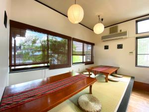 Posezení v ubytování Yufuin Onsen Hasuwa Inn