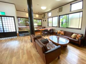 Posezení v ubytování Yufuin Onsen Hasuwa Inn