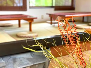 Posezení v ubytování Yufuin Onsen Hasuwa Inn