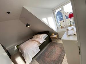 Llit o llits en una habitació de Blick ins Ruhrgebiet