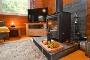 En TV eller et underholdningssystem på Willow Bank Lodge