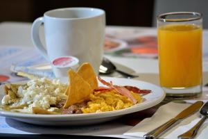 Možnosti snídaně pro hosty v ubytování Holiday Inn Express Pachuca by IHG
