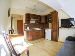 Kuchyňa alebo kuchynka v ubytovaní Apartament 506 Krynica Zdrój Centrum