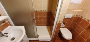 Koupelna v ubytování Hotel Poprad