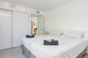 Posteľ alebo postele v izbe v ubytovaní Graham Holiday Rentals - Les Bassetes