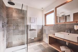 Koupelna v ubytování Hotel Kristall
