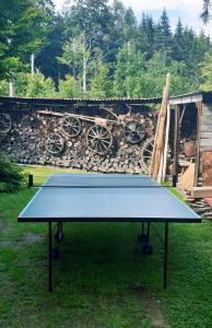 Stolní tenis v ubytování Chaloupka u lesa nebo okolí