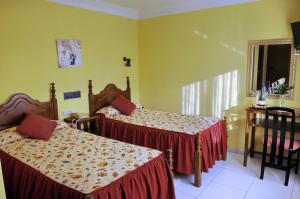 Postel nebo postele na pokoji v ubytování Hotel Garcas