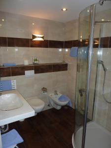 Koupelna v ubytování Hotel Alte Post