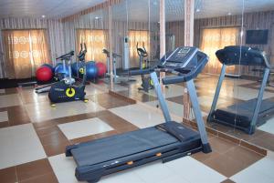 Fitness centrum a/nebo fitness zařízení v ubytování Ilaji Hotels and Sports Resort