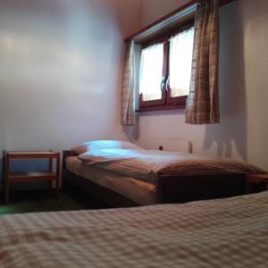 Postel nebo postele na pokoji v ubytování Chalet-Schümli Maisonette